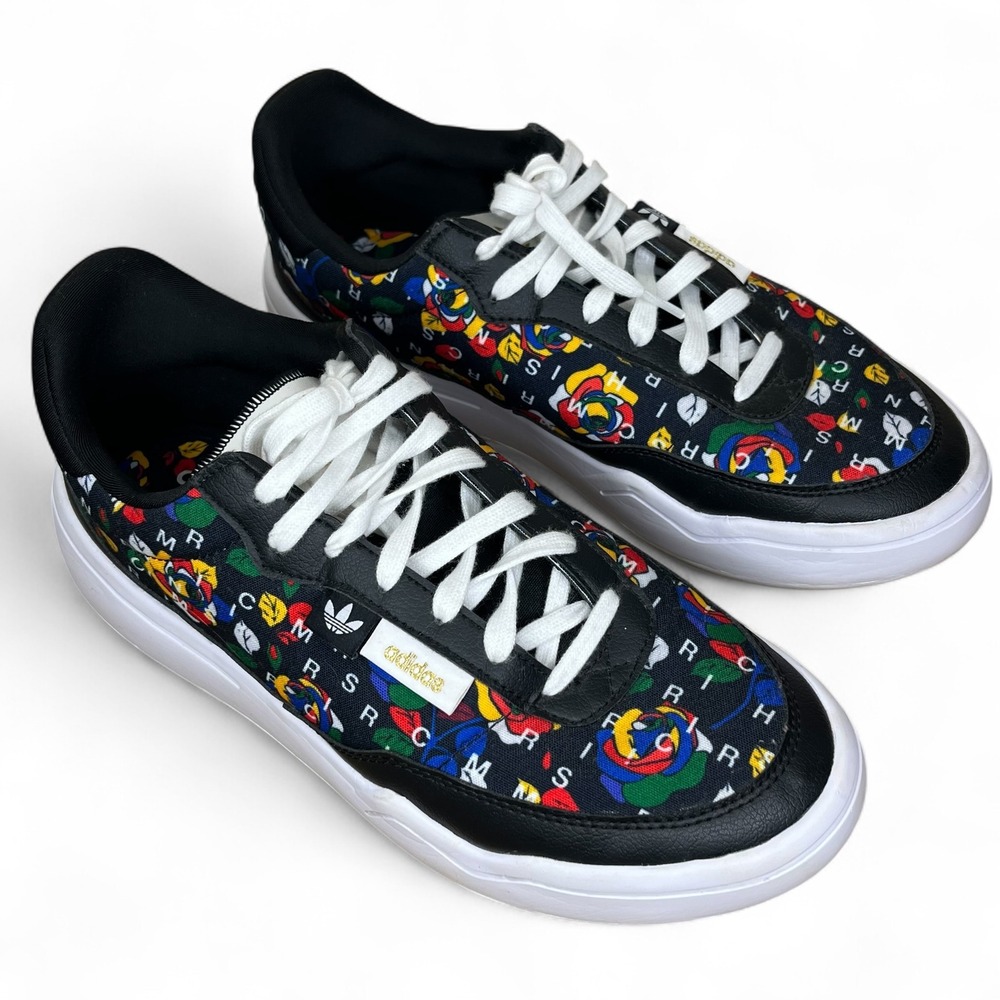 Adidas Rich Mnisi Her Court Multi-Color Graphic Print Sneakers‎ GW9569 10 Womens